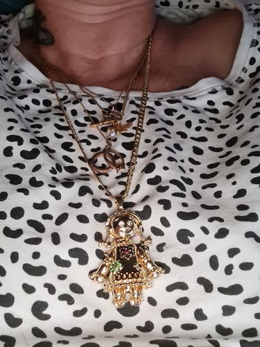 Customer photo review of RAG DOLL PENDANT (GOLD)