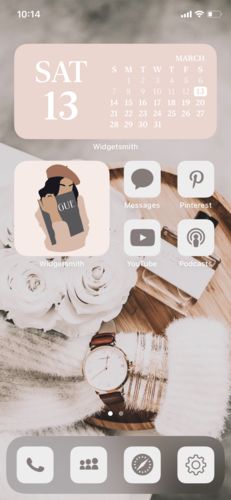 Customer photo review of LIGHT BROWN iOS 14 ICONS