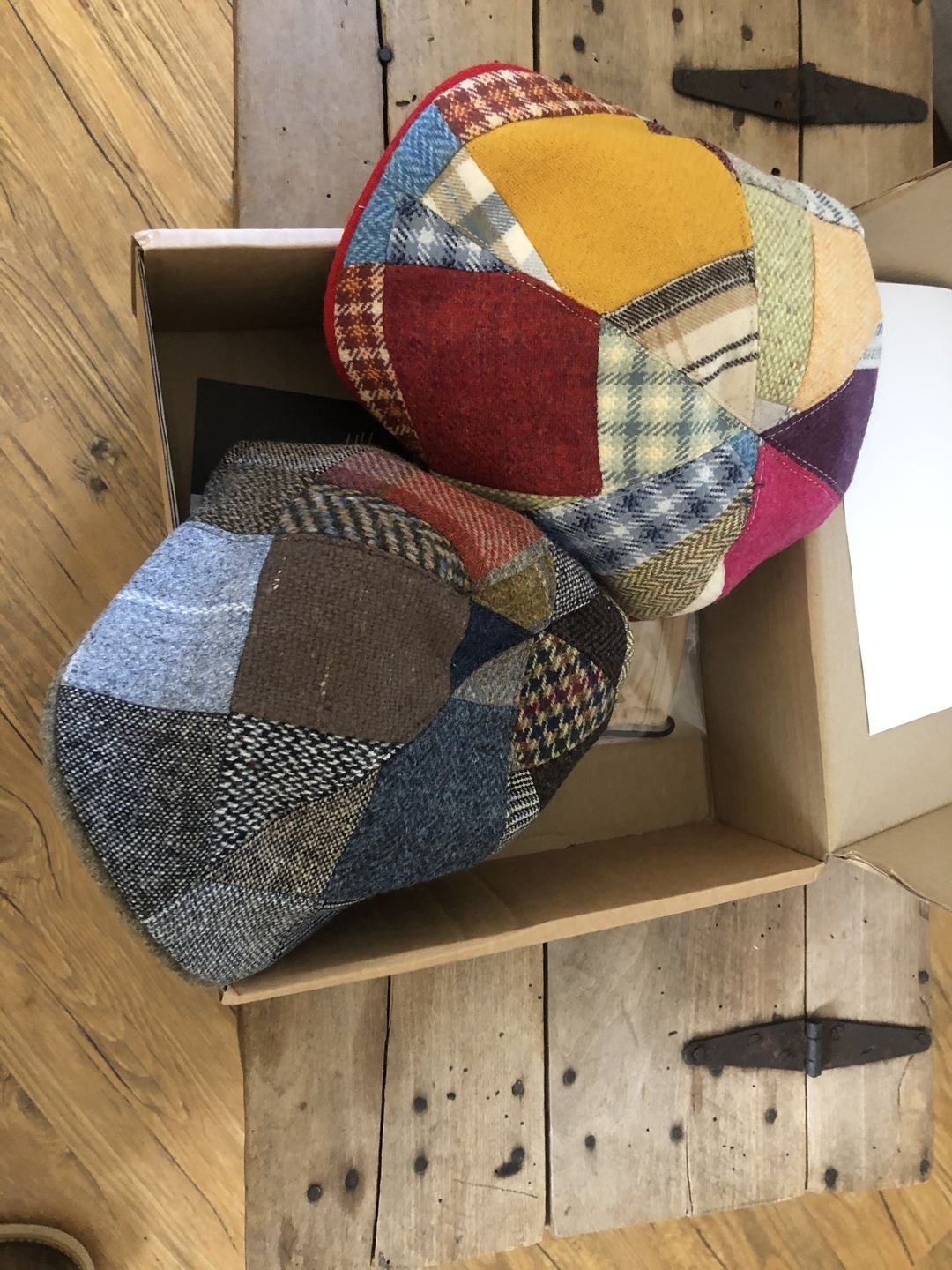 Customer photo review of Erin Cap Patchwork Tweed