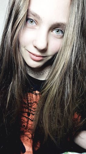 Customer photo review of Polar Lights Grey Prescription Contact Lenses