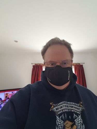Customer photo review of Stealth 95 Face Mask