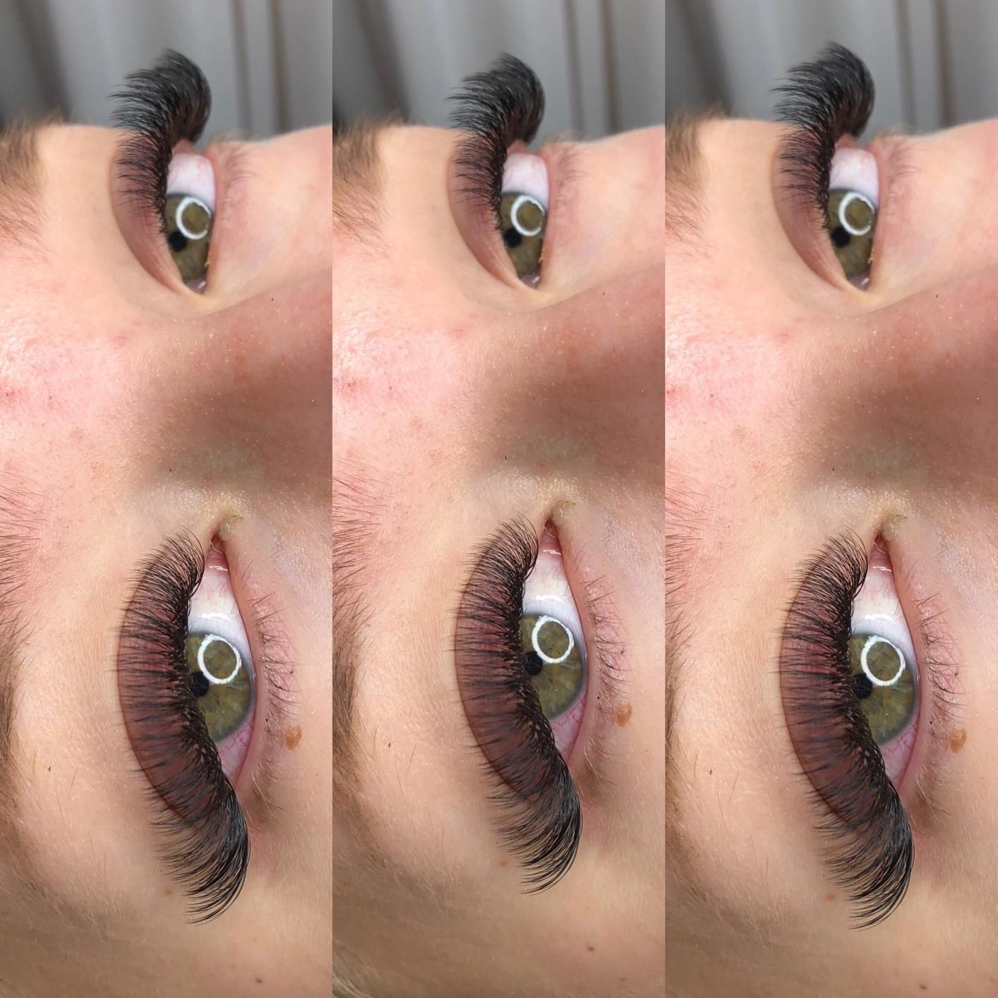 Customer photo review of Cashmere Volume Lash Extensions - B/J Curl