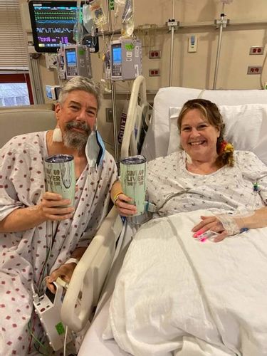 Customer photo review of Shut Up Liver, You're Fine Laser Etched Tumbler