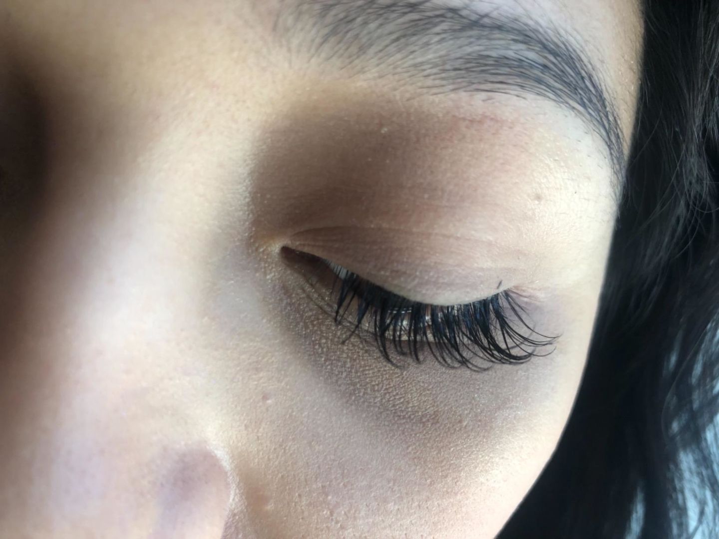 Customer photo review of Cashmere Volume Lash Extensions 0.05mm
