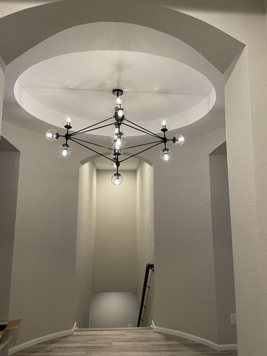 Customer photo review of Modern Modo 15-Light Blown Glass Chandelier