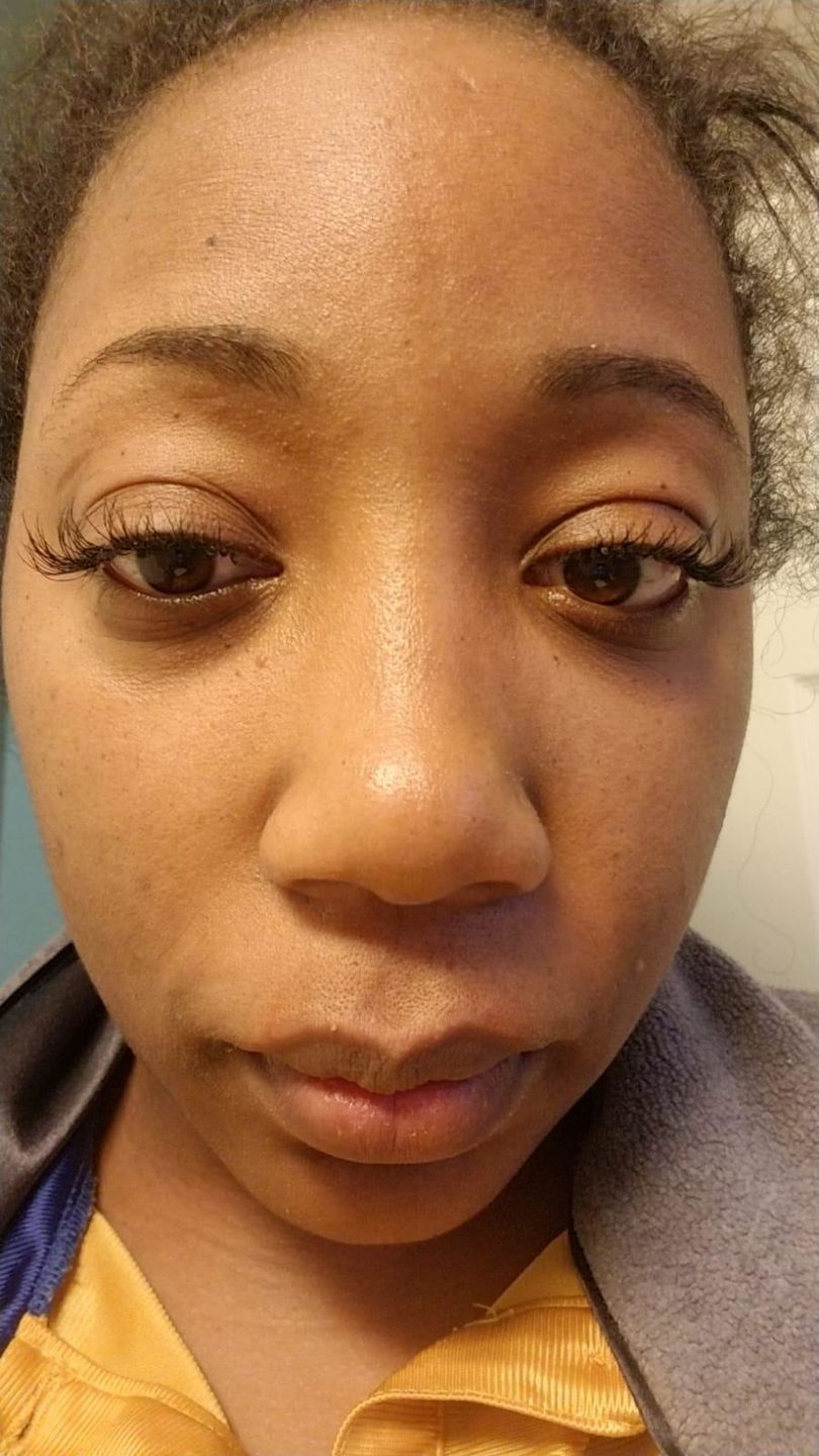 Customer photo review of Cashmere Volume Lash Extensions - B/J Curl