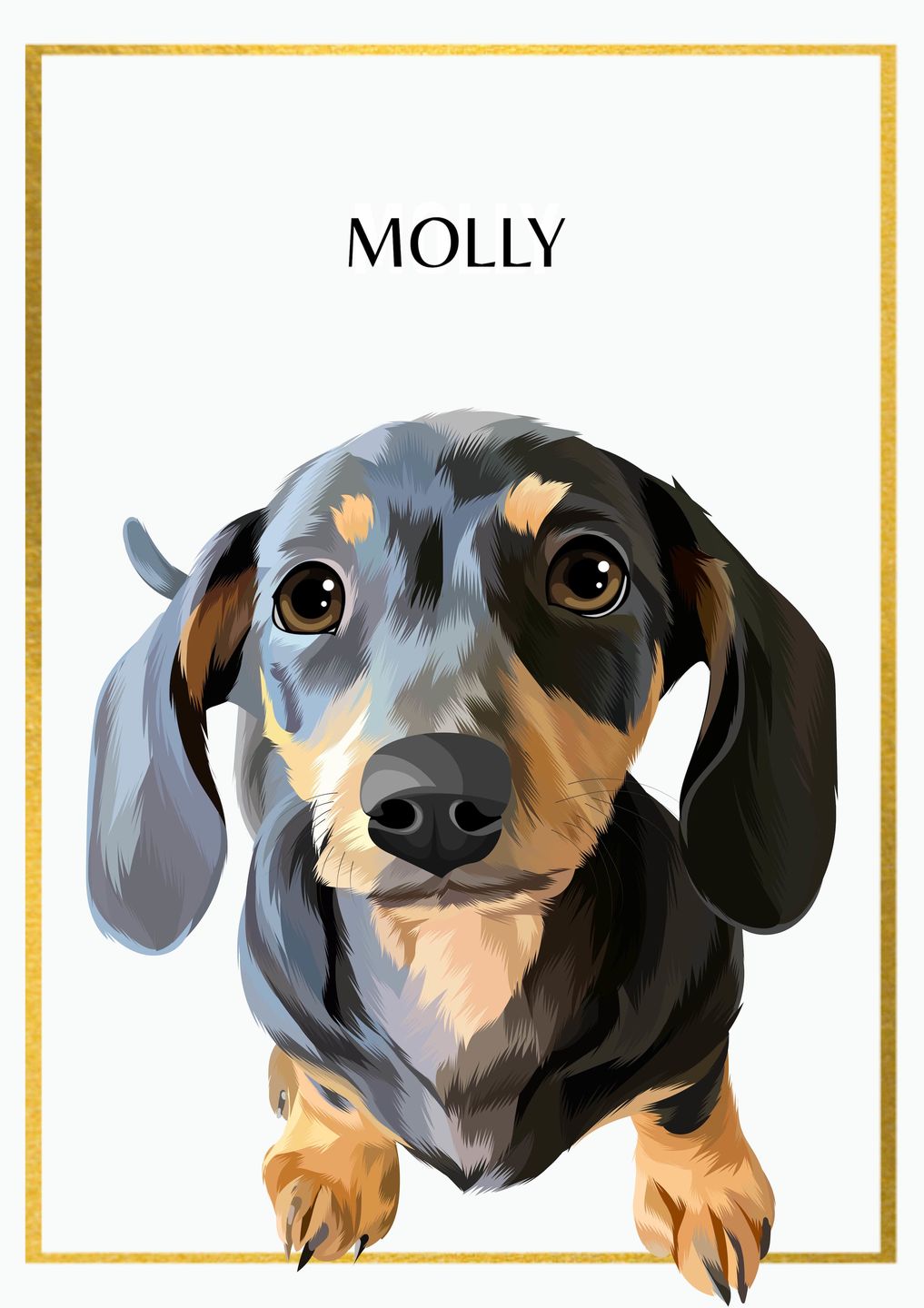 Customer photo review of Custom Pet Portrait (Digital Copy)