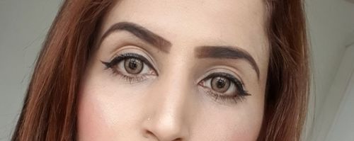 Customer photo review of Salri Brown Contact Lenses(12 months wear)