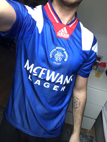 Customer photo review of Glasgow Rangers 1992/1994 Home Kit