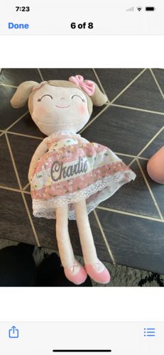Customer photo review of Personalized Leyadoll (Pink) with Gift Bag