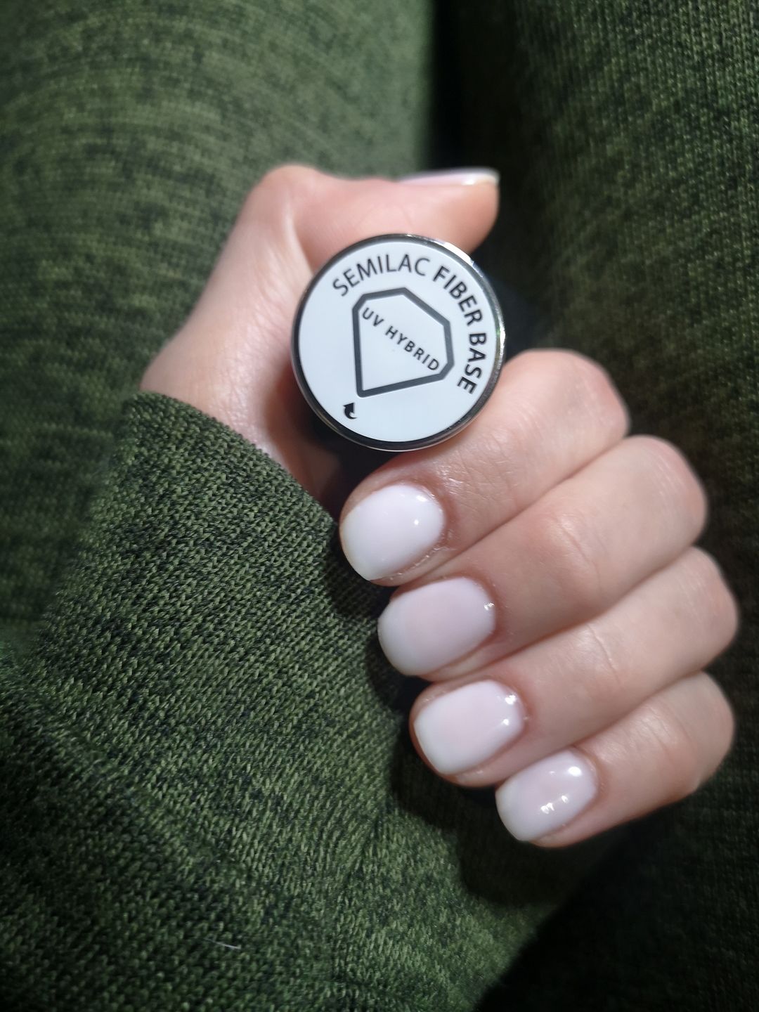 Customer photo review of Semilac Fiber Base UV Gel Polish 7 ml