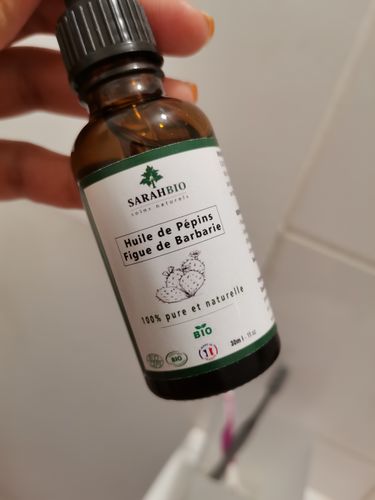 Customer photo review of Sarahbio - huile de pépins de figue de barbarie - 30 mL