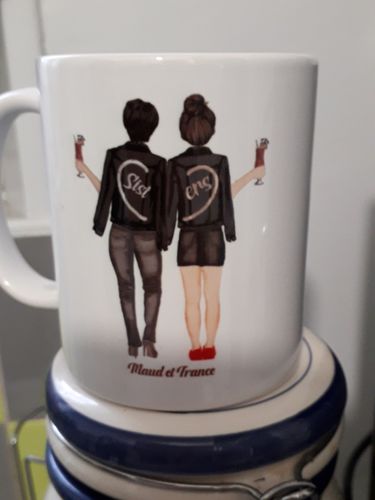 Customer photo review of MUG PERSONNALISÉ - TOI ET MOI - SŒUR
