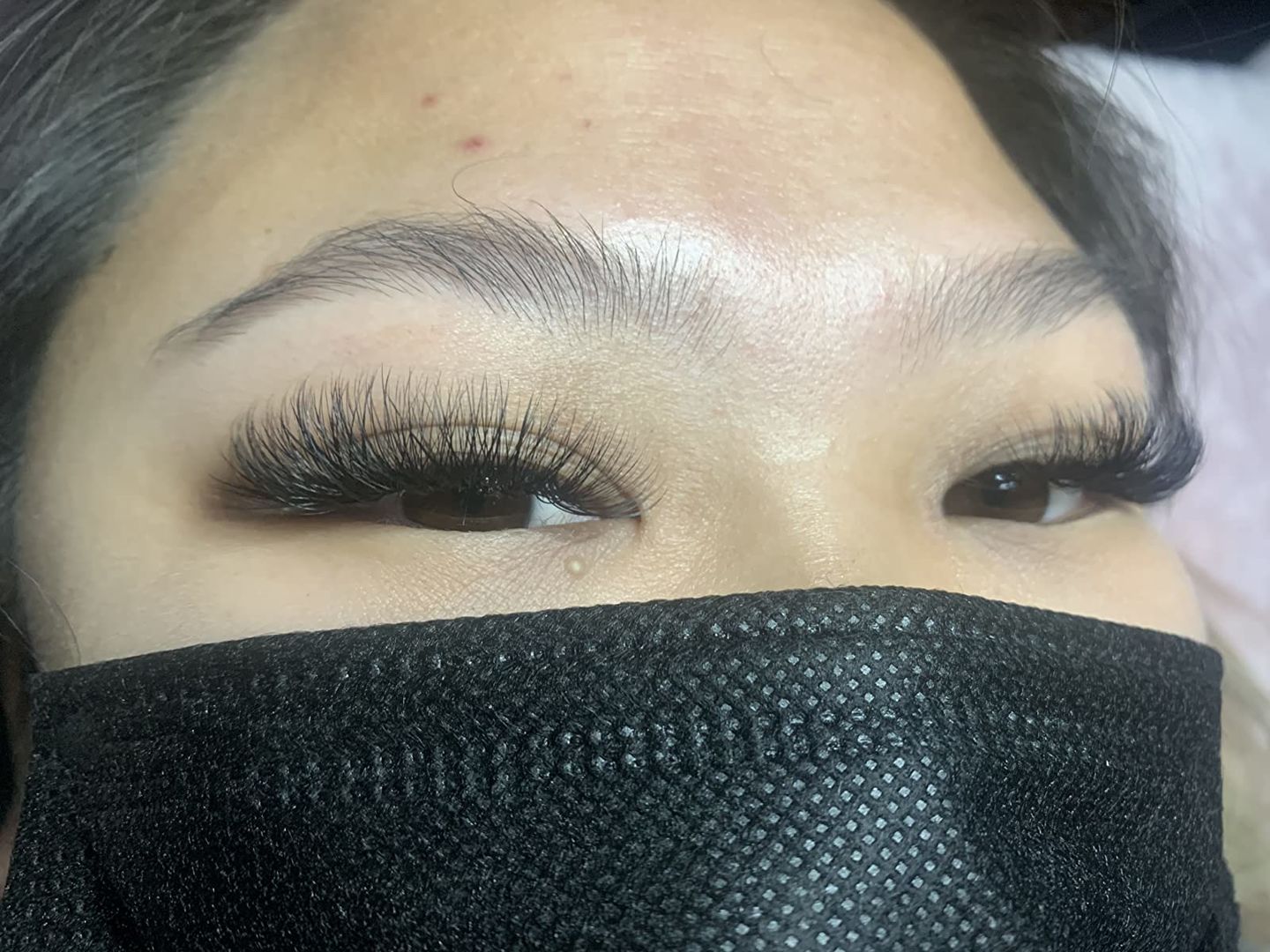 Customer photo review of Cashmere Volume Lash Extensions - B/J Curl