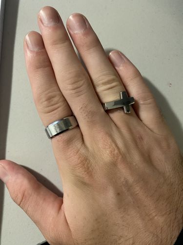 Customer photo review of JESUS CROSS RING
