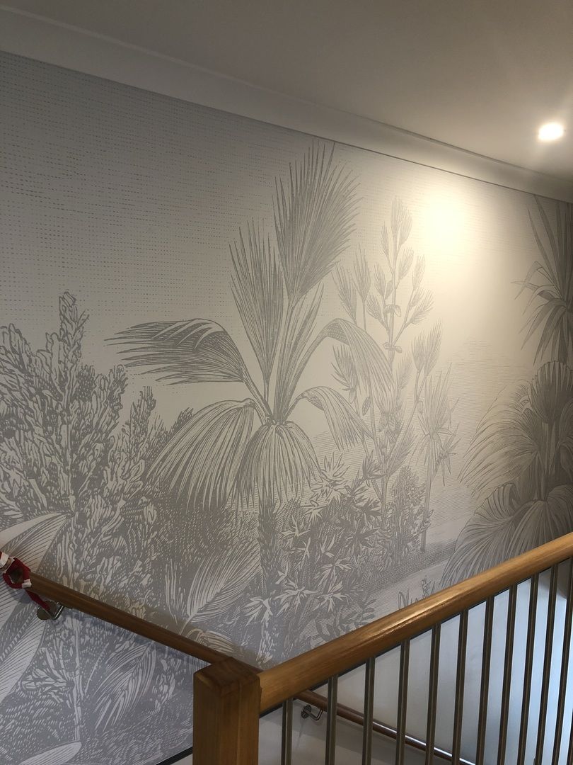 Customer photo review of Vintage Tropics Wallpaper Mural