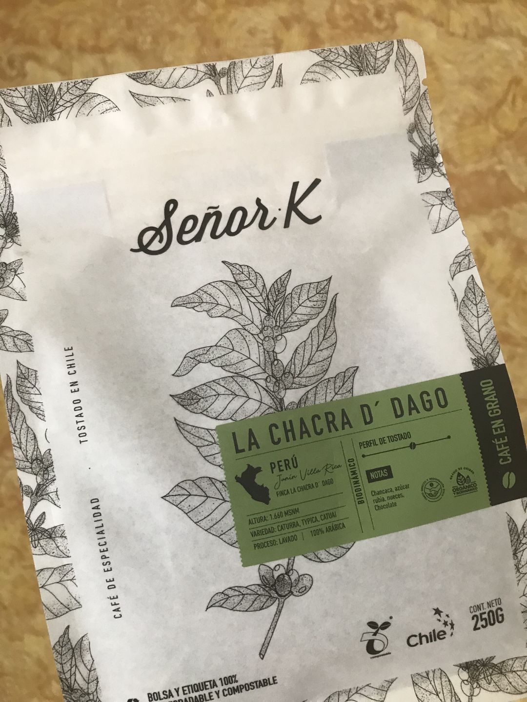 Customer photo review of Café de Perú - La Chacra D´Dago - Biodinámico & Orgánico