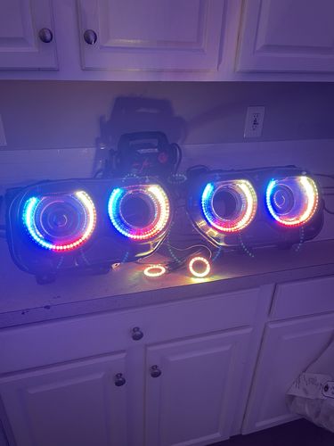 Customer photo review of 2015-2021 Dodge Challenger Headlight Halo Kit