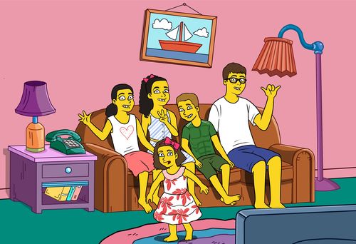 Customer photo review of RETRATO EM ARQUIVO DIGITAL FAMILIA AMARELA