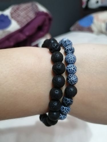 Customer photo review of His & Hers Distance Bracelets