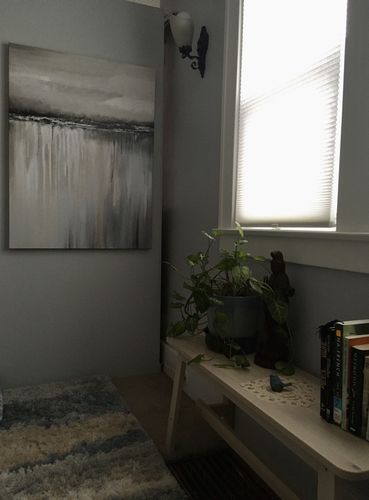 Customer photo review of Minimalist Reflection Canvas