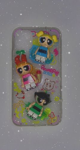 Customer photo review of Handmade 3D Powerpuff Girls iPhone Case