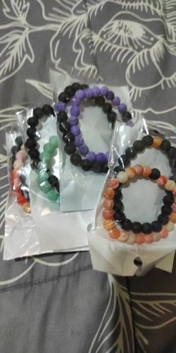 Customer photo review of His & Hers Distance Bracelets
