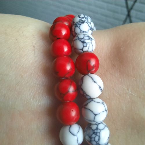 Customer photo review of His & Hers Distance Bracelets