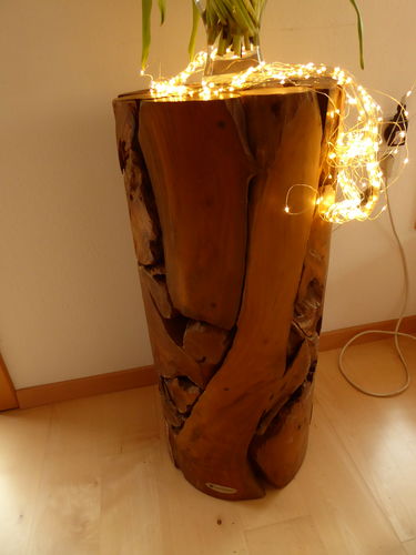 Customer photo review of Teak Holz Säule XILON