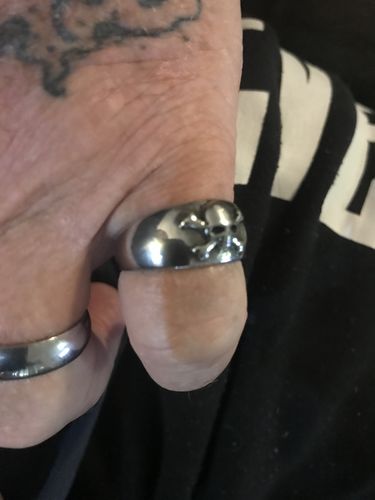 Customer photo review of ANTIQUE CROSS BONE RING