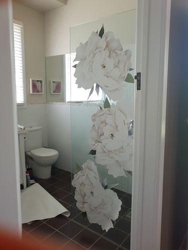 Customer photo review of White Peony | Large Decal