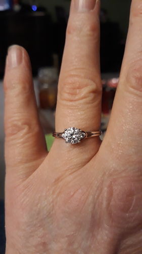 Customer photo review of Moissanite Series Luxury Sterling Silver Ring