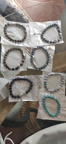 Customer photo review of His & Hers Distance Bracelets