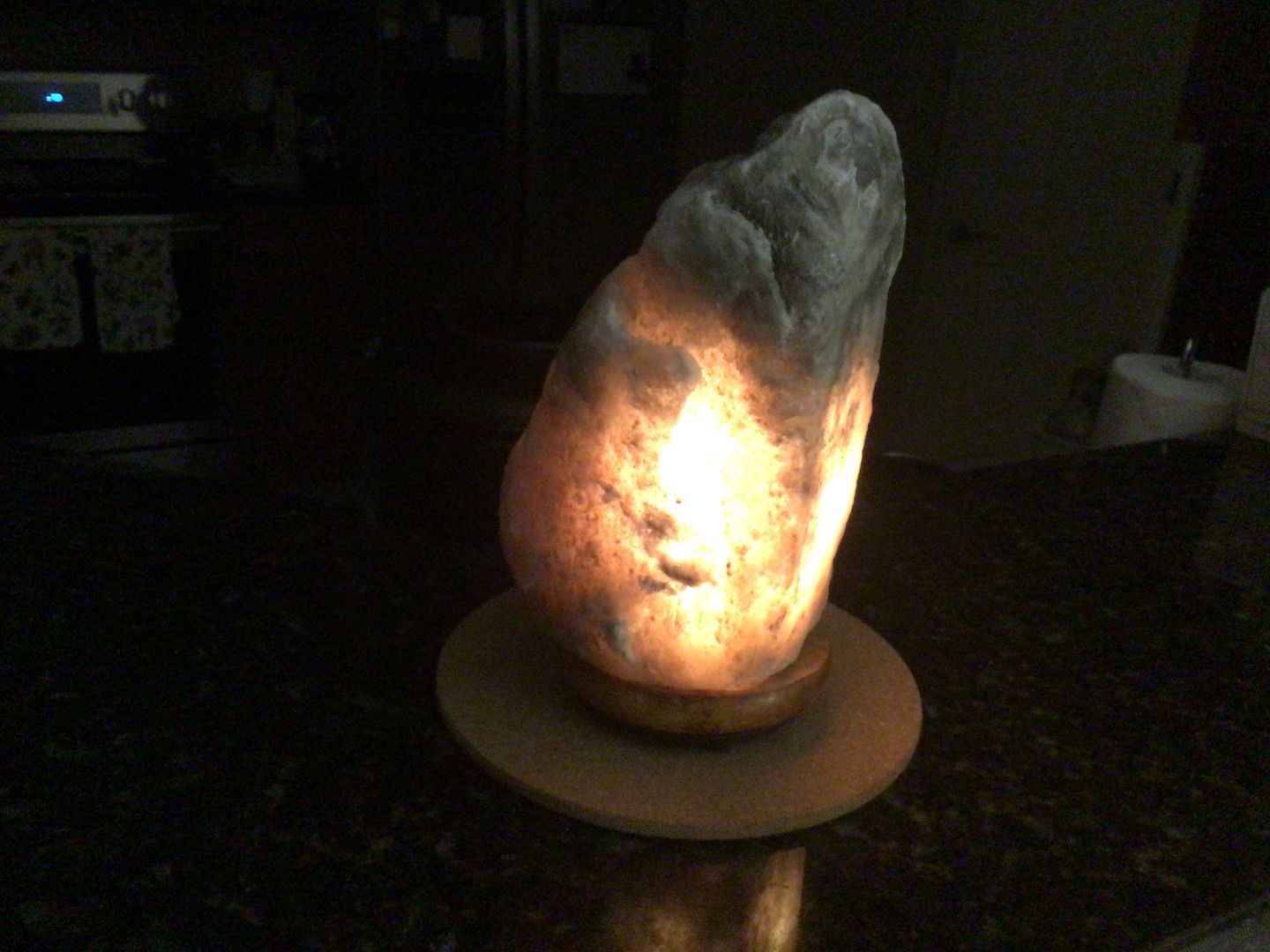 Customer photo review of Rare Gray Himalayan Salt Lamp