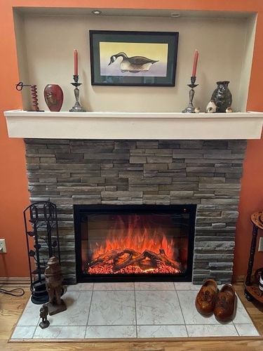 Customer photo review of Modern Flames Redstone 36" Built In Electric Firebox Insert
