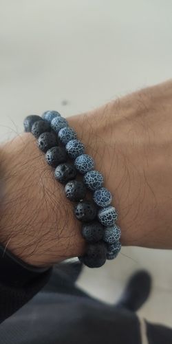 Customer photo review of His & Hers Distance Bracelets