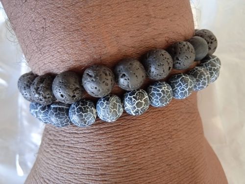 Customer photo review of His & Hers Distance Bracelets