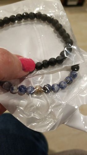 Customer photo review of His & Hers Distance Bracelets