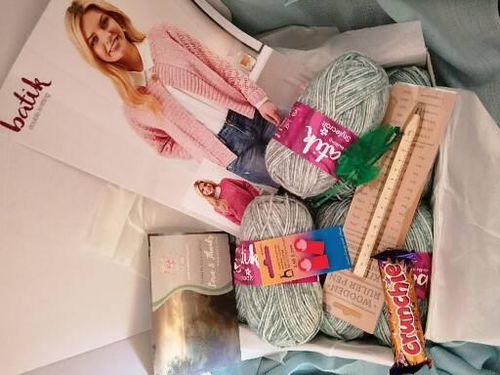 Customer photo review of Ladies Mystery Knitting Box