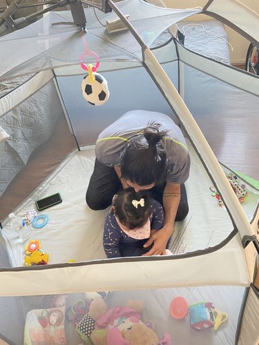 Customer photo review of Pop N' Go® Playpen