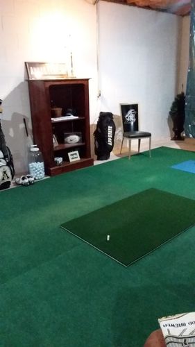 Customer photo review of FairwayHero Golf Mat | Portable Golf Hitting Practice Mat