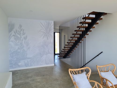 Customer photo review of Vintage Tropics Wallpaper Mural