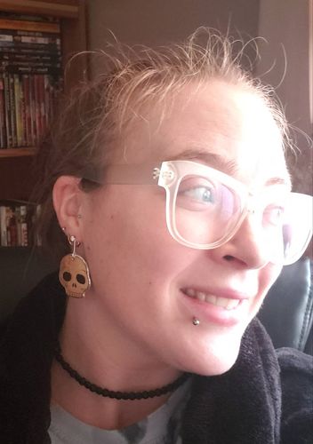 Customer photo review of The Book of Pop Out Earrings