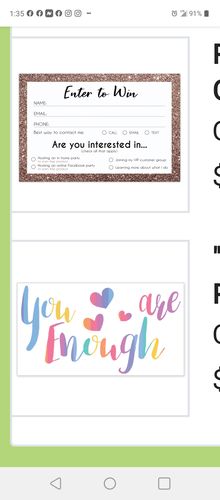 Customer photo review of "YOU ARE ENOUGH" STICKER PACK