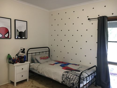 Customer photo review of Plus Signs Decal Set