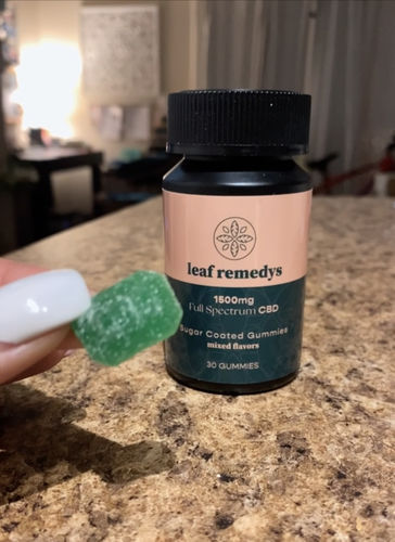 Customer photo review of 1500mg CBD Gummies mixed flavors