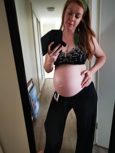 Customer photo review of DAWN BLACK NURSING BRA