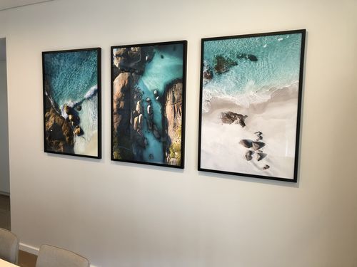 Customer photo review of Footprints in the Sand | Lights Beach, Denmark