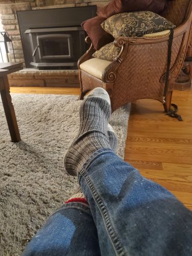 Customer photo review of J.B. Field's Traditional Wool Boot Socks (3 Pairs) - SLIGHTLY IMPERFECT
