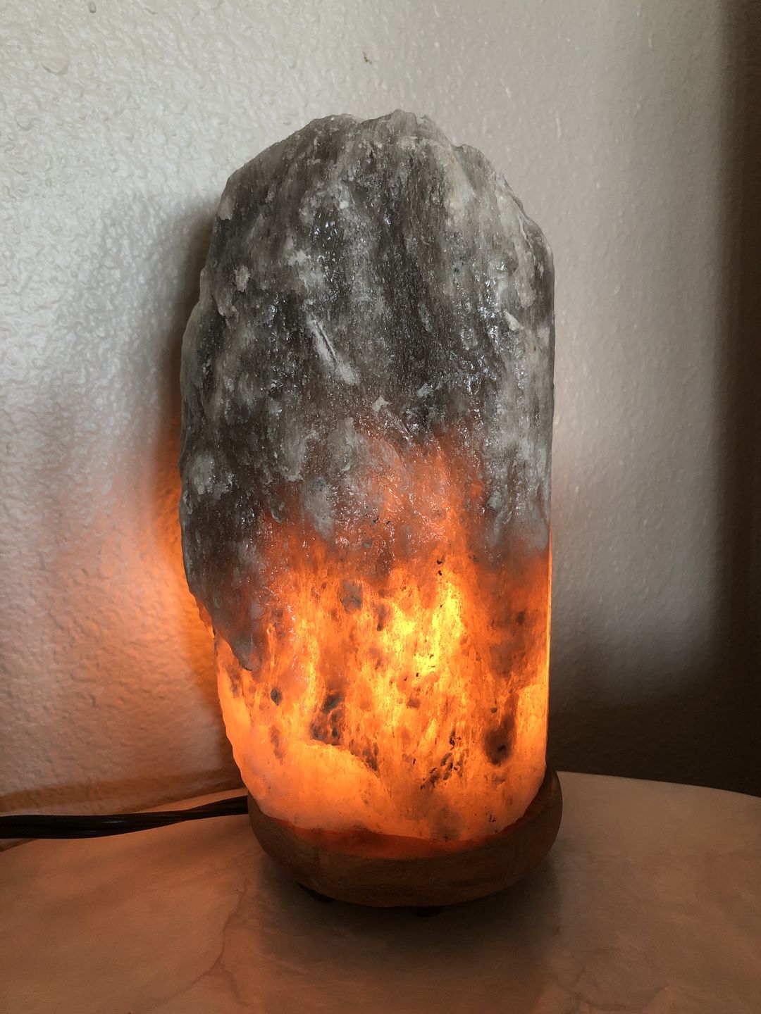 Customer photo review of Rare Gray Himalayan Salt Lamp
